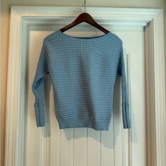 💚 5 for $25 💚Soho Light Blue Ribbed Women's Sweater - Picture 1 of 3